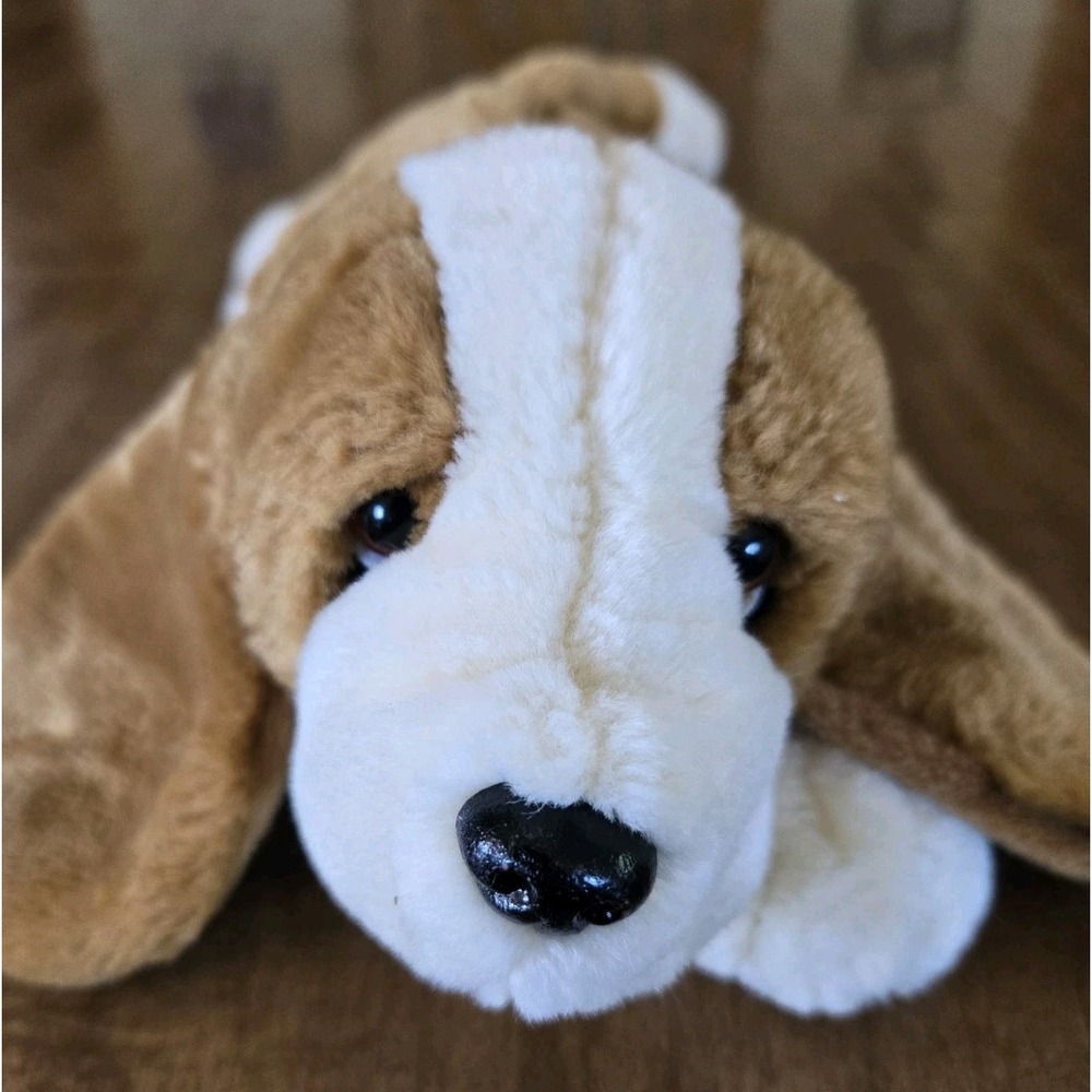 FAO Schwarz Bo Hound Dog 10'' Plush Stuffed Animal Basset Hound Rare Clean